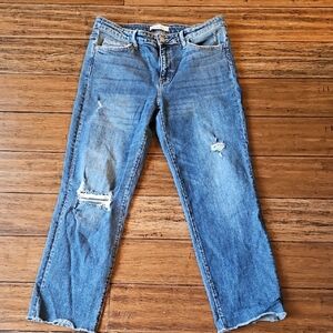 Flying Monkey Blue Distressed Boyfriend Jeans Size 31
